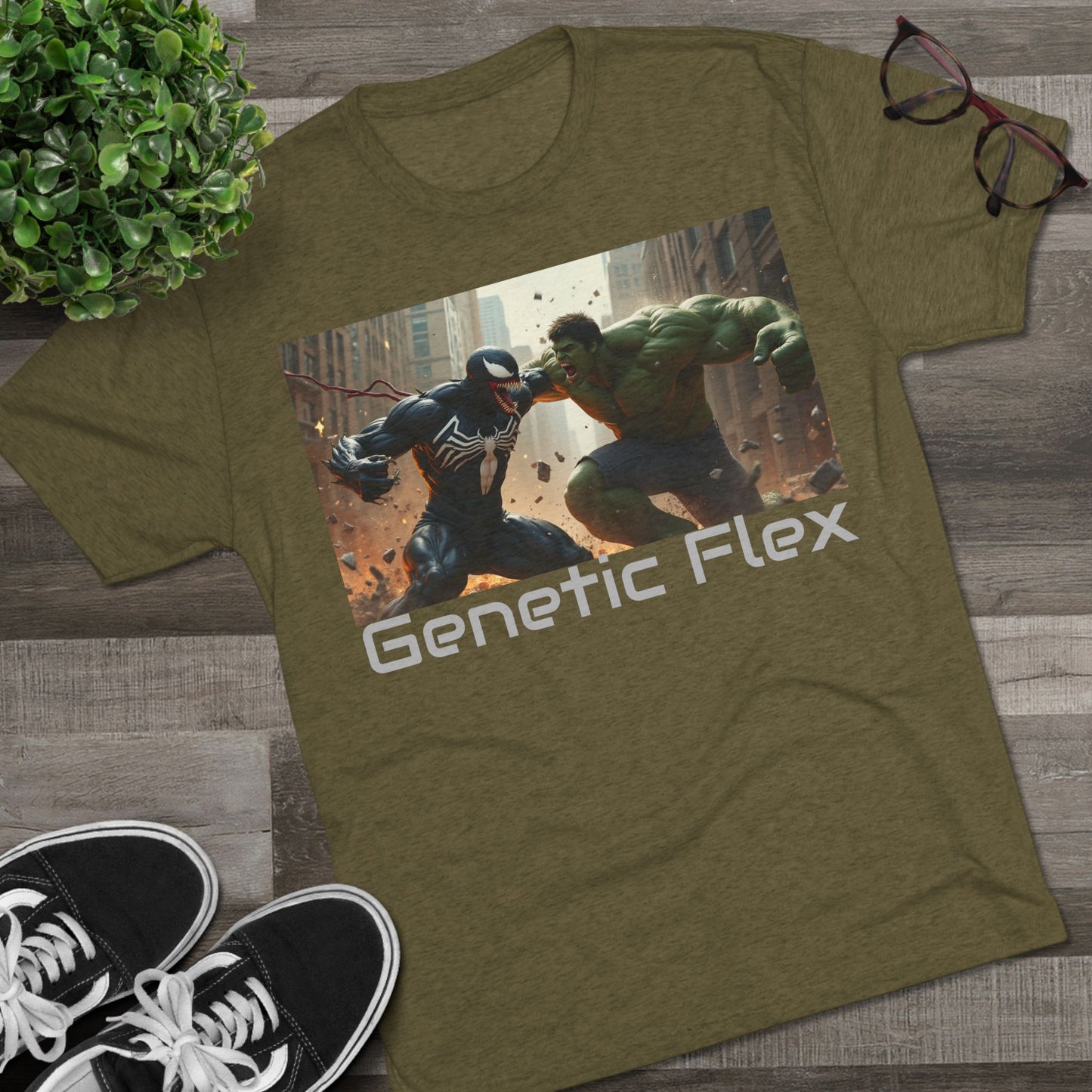 Fitness Unisex Tee - Genetic Flex - youth that's aware hero Tee's: Move Different