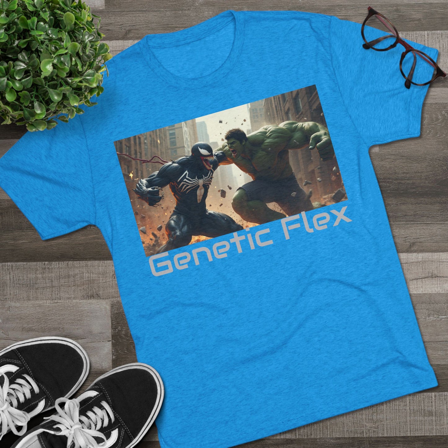 Fitness Unisex Tee - Genetic Flex - youth that's aware hero Tee's: Move Different