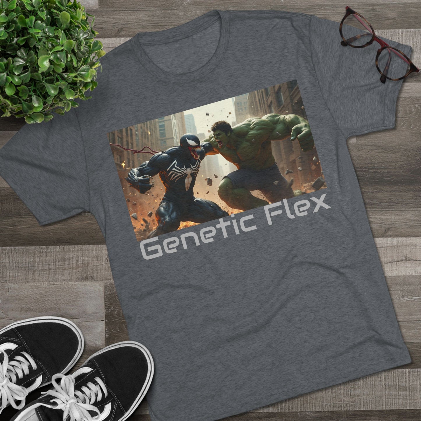 Fitness Unisex Tee - Genetic Flex - youth that's aware hero Tee's: Move Different