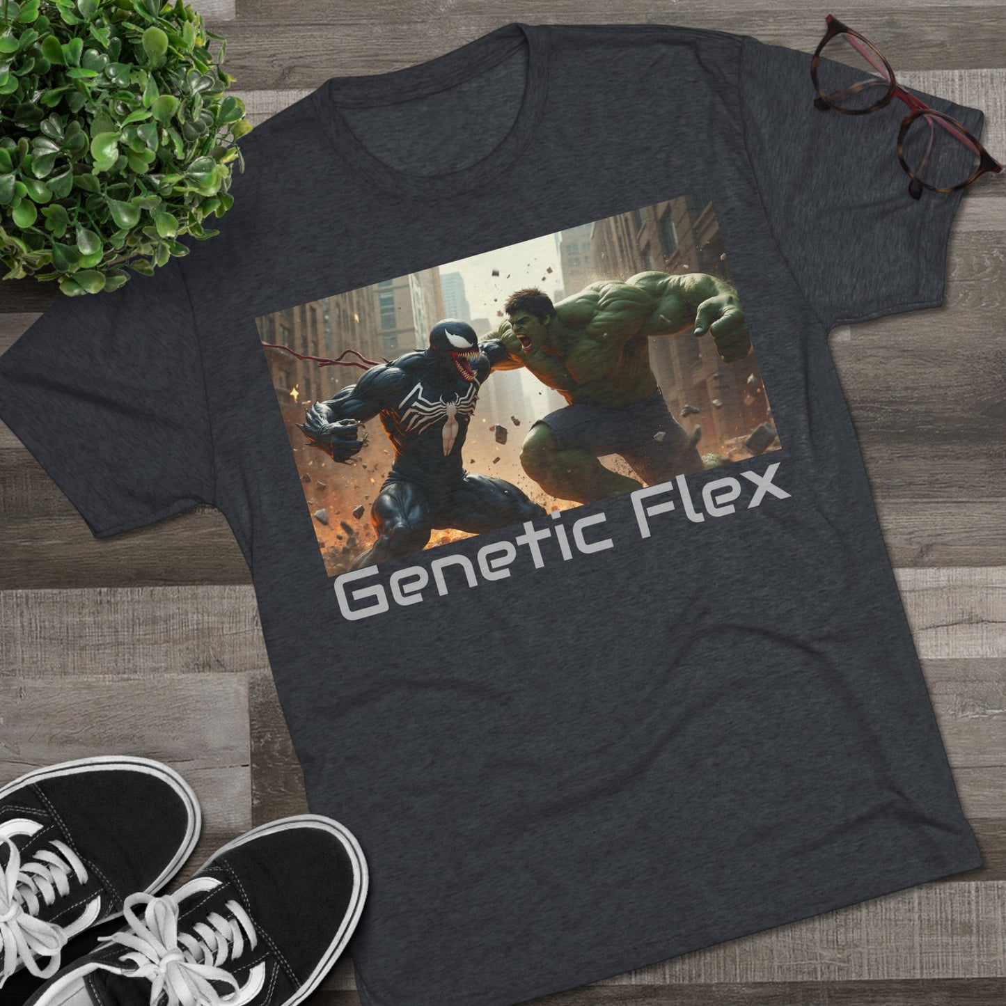 Fitness Unisex Tee - Genetic Flex - youth that's aware hero Tee's: Move Different